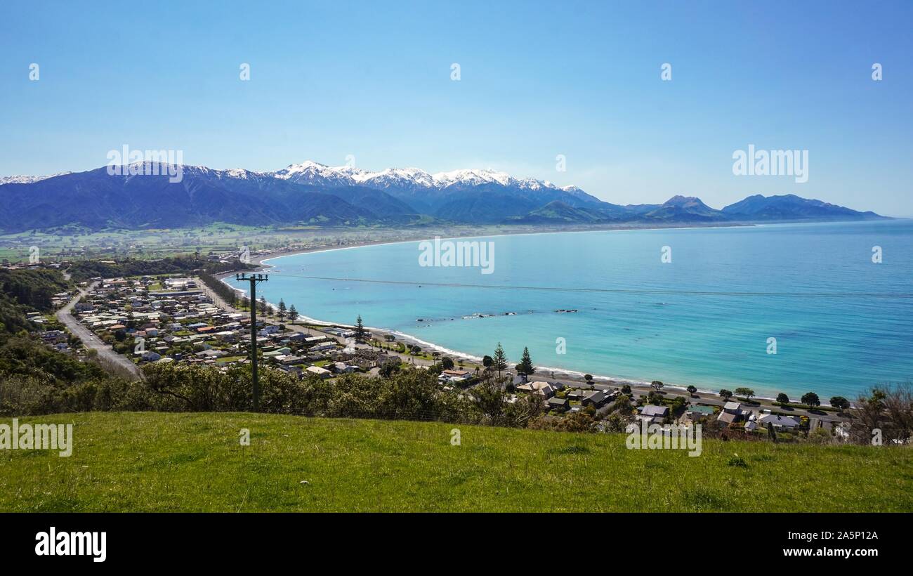 Neuseeland, Kean Sicht in Kaikoura Stockfoto