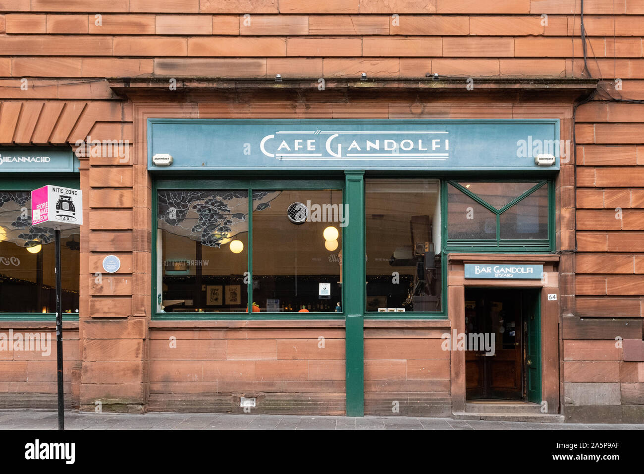 Café Gandolfi Restaurant, Glasgow, Schottland, Großbritannien Stockfoto