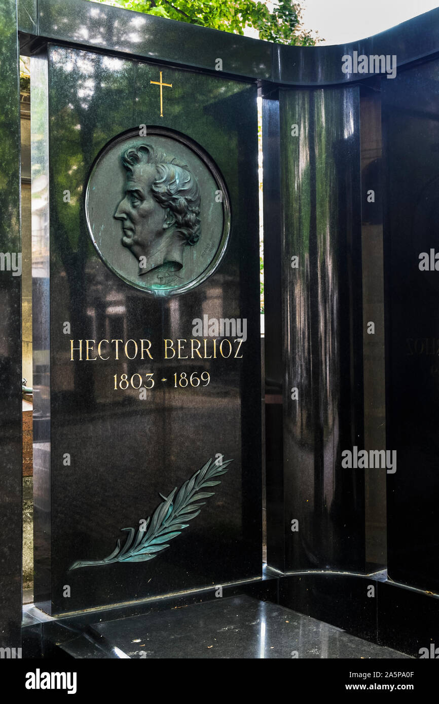Grab des Komponisten Hector Berlioz Stockfoto