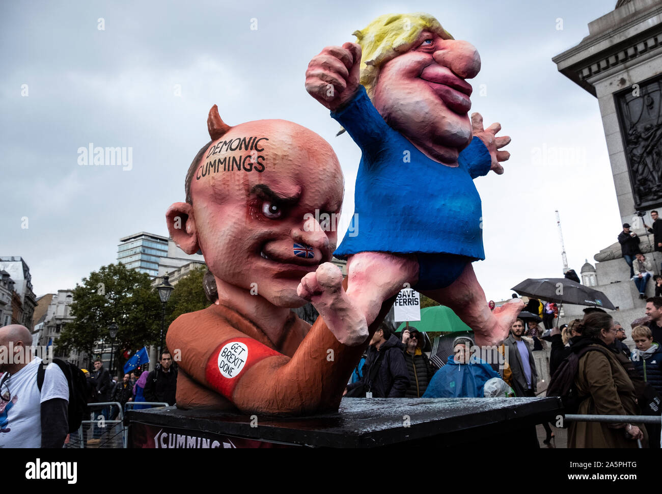 Völker Abstimmung März. Fast eine Million Menschen für ein neues Referendum und die letzte Instanz, die über Brexit vom 19. Oktober 2019 London protestieren Stockfoto