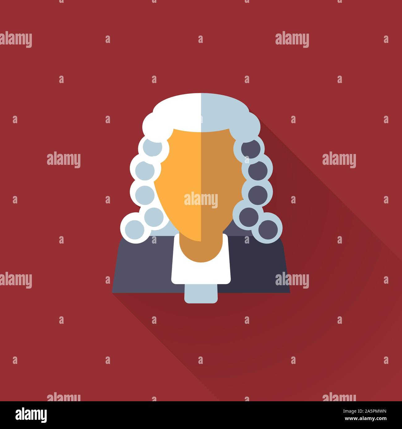 Flache Bauweise lange Schatten Symbol beurteilen. Recht und Legal Business symbol Vektor Illustration. Stock Vektor