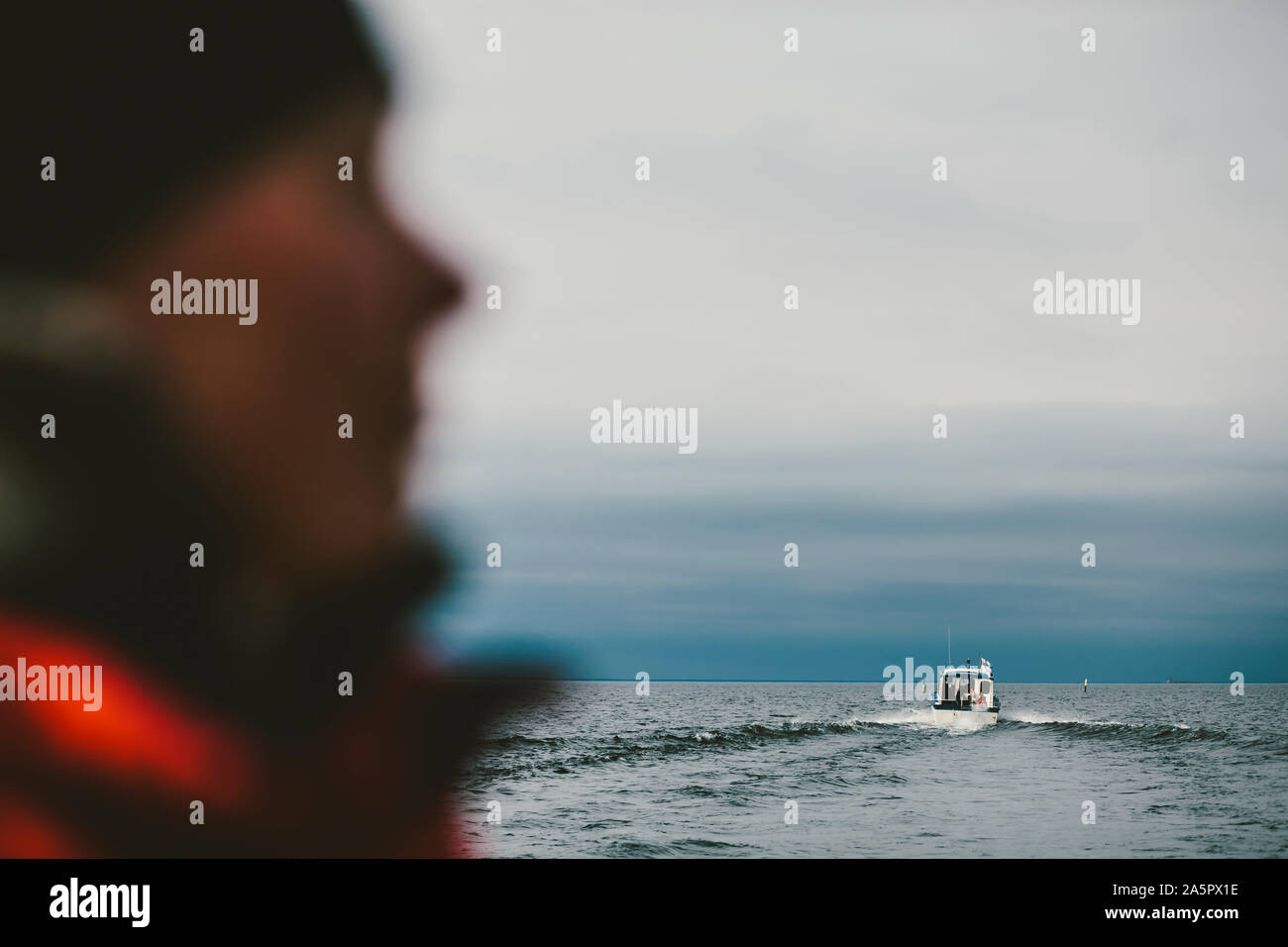 Boot am Meer Stockfoto