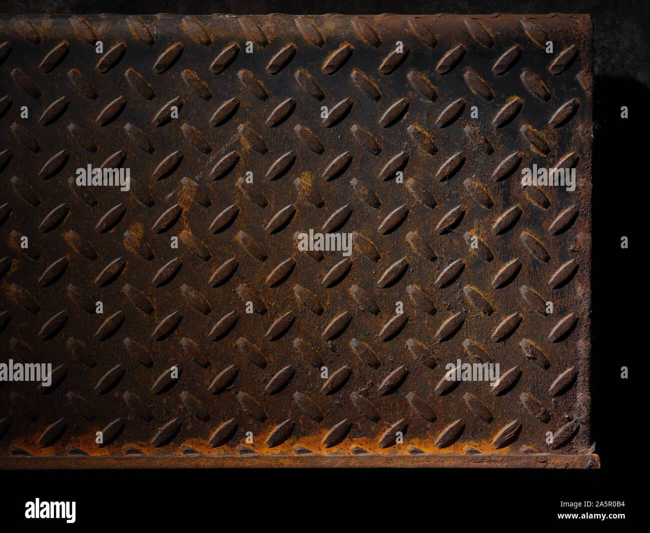 Rusty Diamond Stahlblech Stockfoto