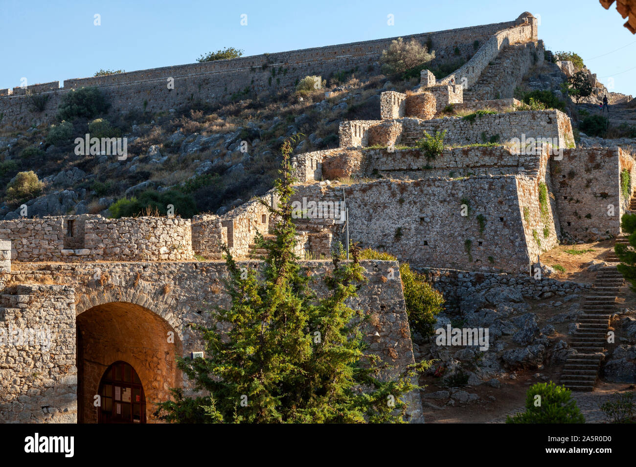 Die Festung Palamidi. Nafplio, Griechenland Stockfoto