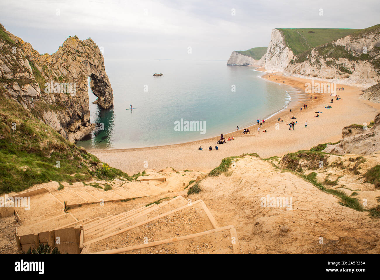 Durdle Door und Jurassic Küste von Dorset, Großbritannien Stockfoto