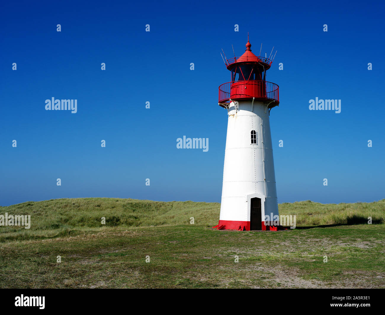 Leuchtturm Insel Sylt, Westellenbogen, Schleswig Holstein, Bundesrepublik Deutschland Stockfoto