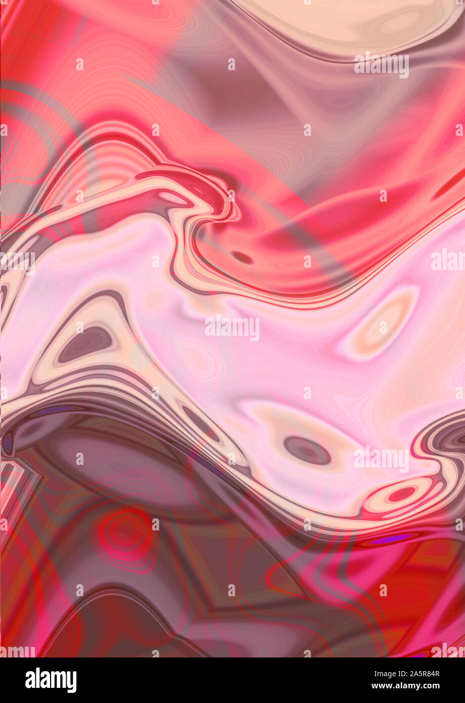 Marmor Rosa abstrakt Hintergrund flüssig Marmor Muster. Stockfoto