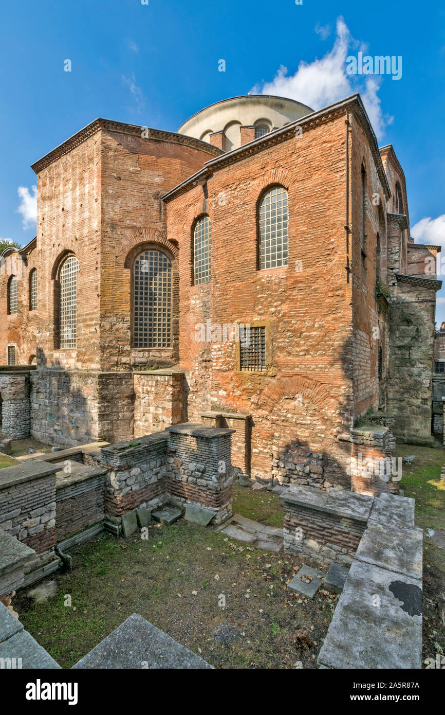 TOPKAPI PALACE TÜRKEI Die byzantinische Kirche Hagia Eirene Stockfoto