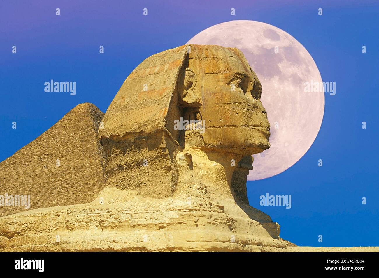 Sphinx in Ägypten, Kairo, Denkmal Stockfoto