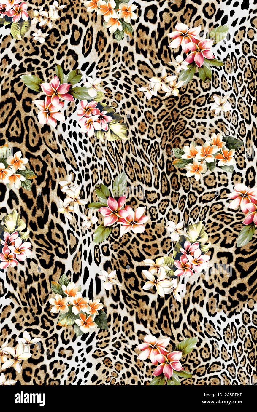 Leopardenmuster mit Herzen. Nahtloses Leopardenmuster. Leopardenflecken.  abstrakter Tierdruck. Vektor 10595142 Vektor Kunst bei Vecteezy