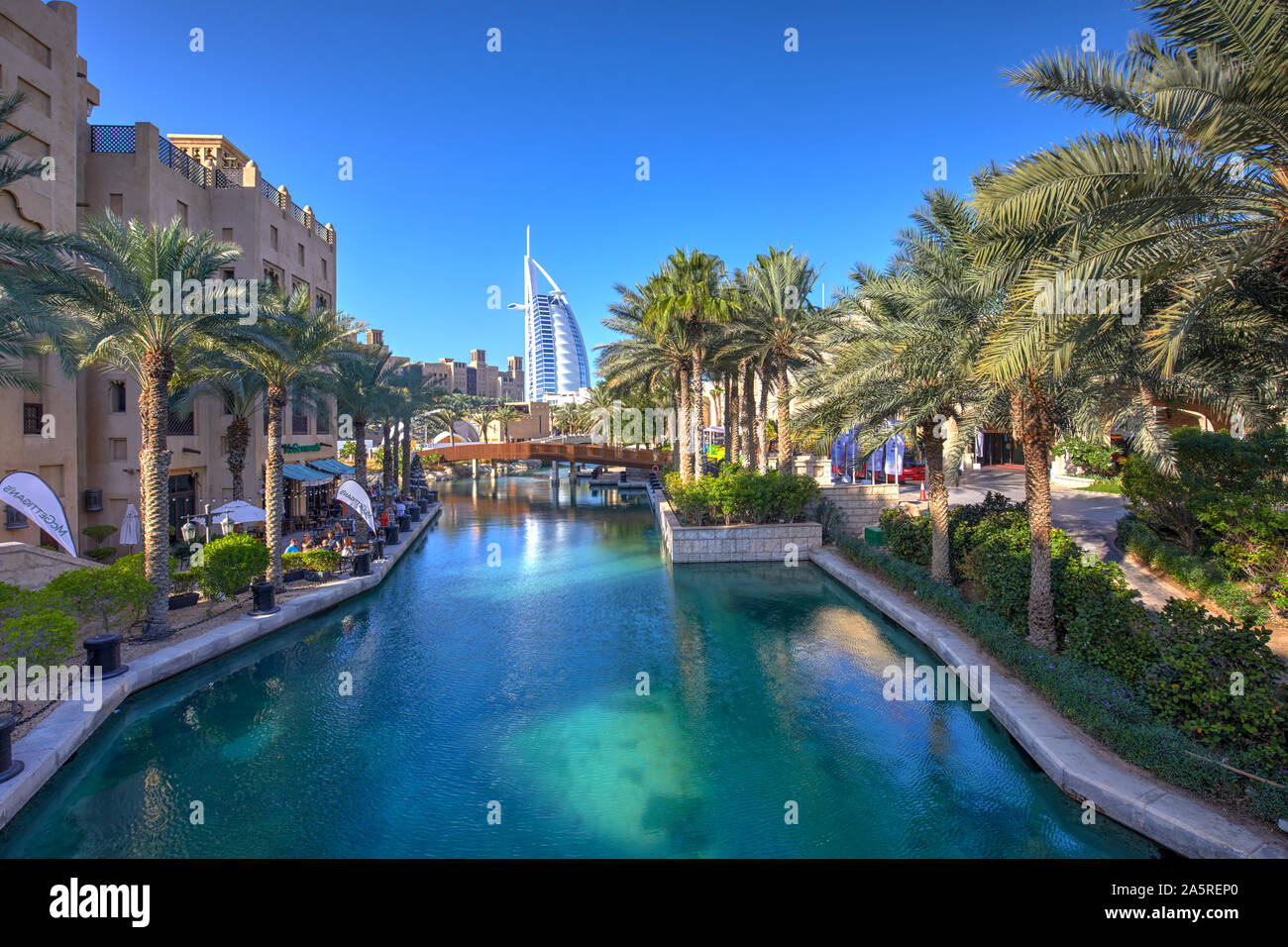 Burj Al Arab Hotel in Jumeirah, Dubai, Vereinigte Arabische Emirate Stockfoto