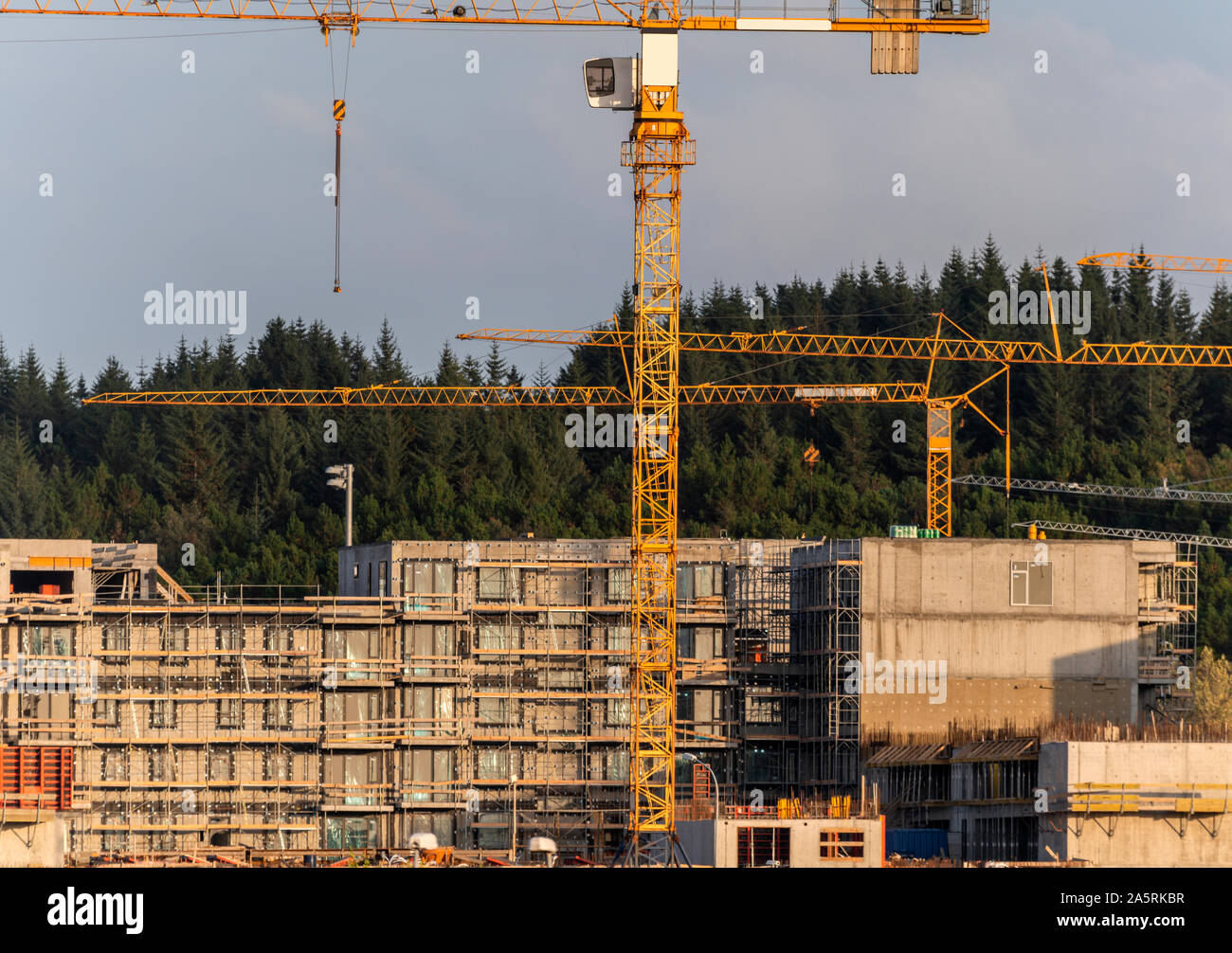 Der Bau von neuen Gebäuden, Reykjavik, Island Stockfoto