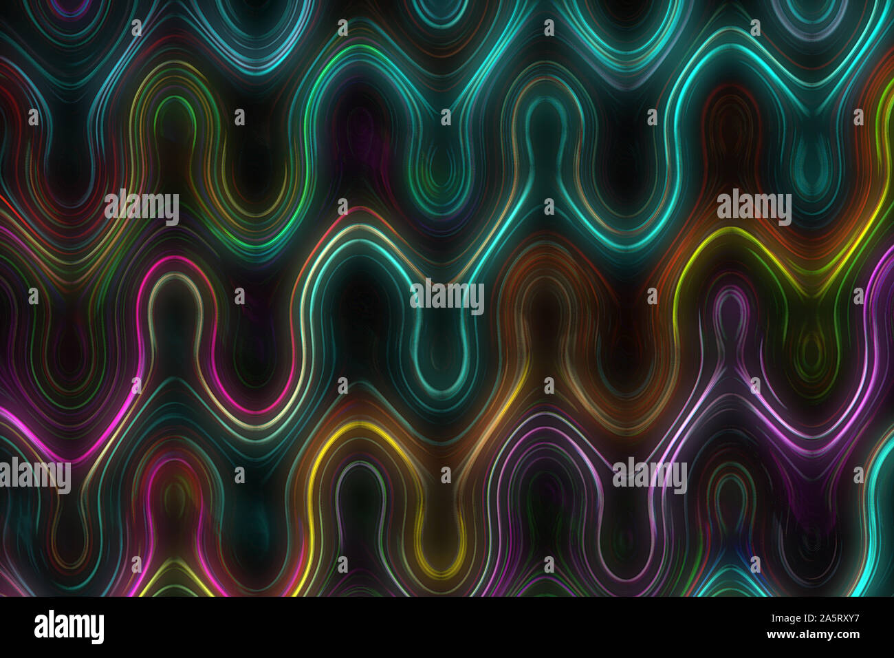 Ein abstraktes bunt leuchtende wave Hintergrundbild. Stockfoto