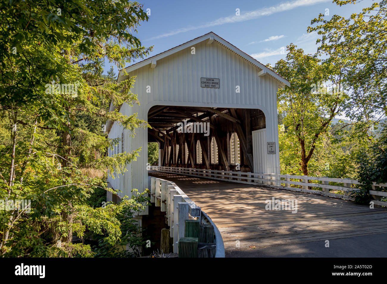 Dorena Covered Bridge Stockfoto