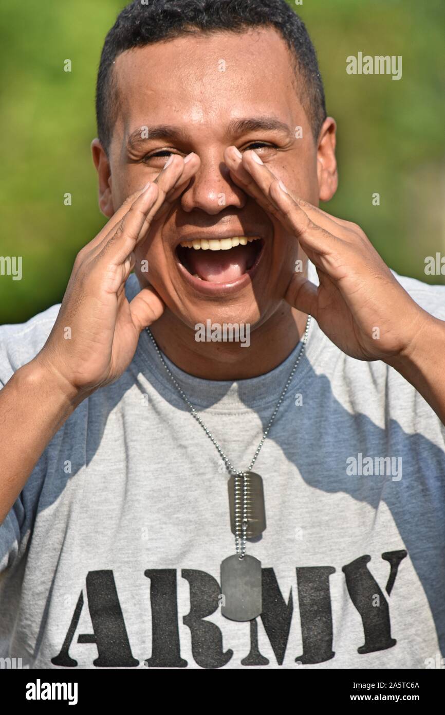 Soldier Shouting Stockfotos Und Bilder Kaufen Alamy