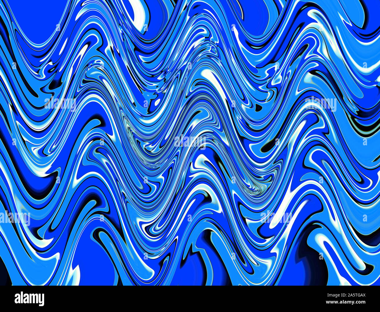 Abstrakt Blau Hintergrund Textur mit Flüssigkeit diffusion Wellen Stockfoto
