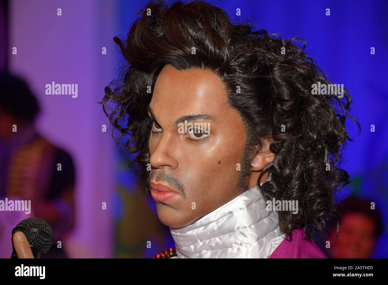 Prince Rogers Nelson bei Madame Tussauds Las Vegas, NV, USA 09-30-18 war ein US-amerikanischer Sänger, Songwriter, Musiker, Produzent, Tänzer und Schauspieler. Stockfoto