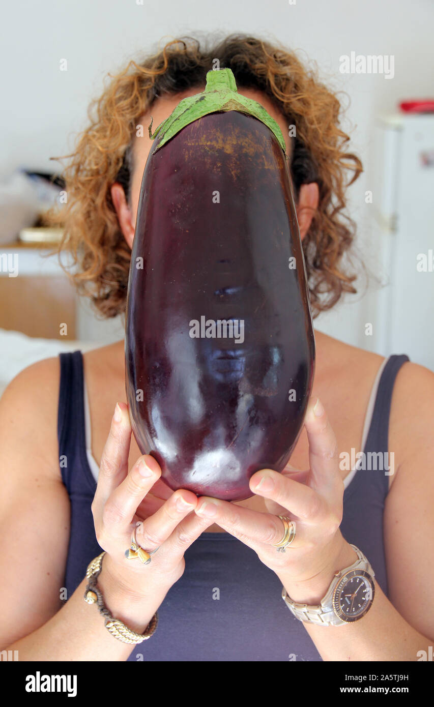 Aubergine Italien Stockfoto