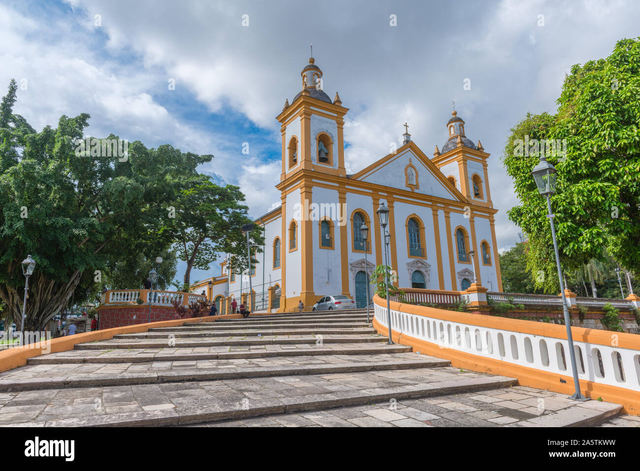 Catedral Metropolitana de Manaus Manaus oder Dom, Zentrum von Manaus, der Hauptstadt des größten brasilianischen Bundesstaat Amazonas, Brasilien, Lateinamerika Stockfoto
