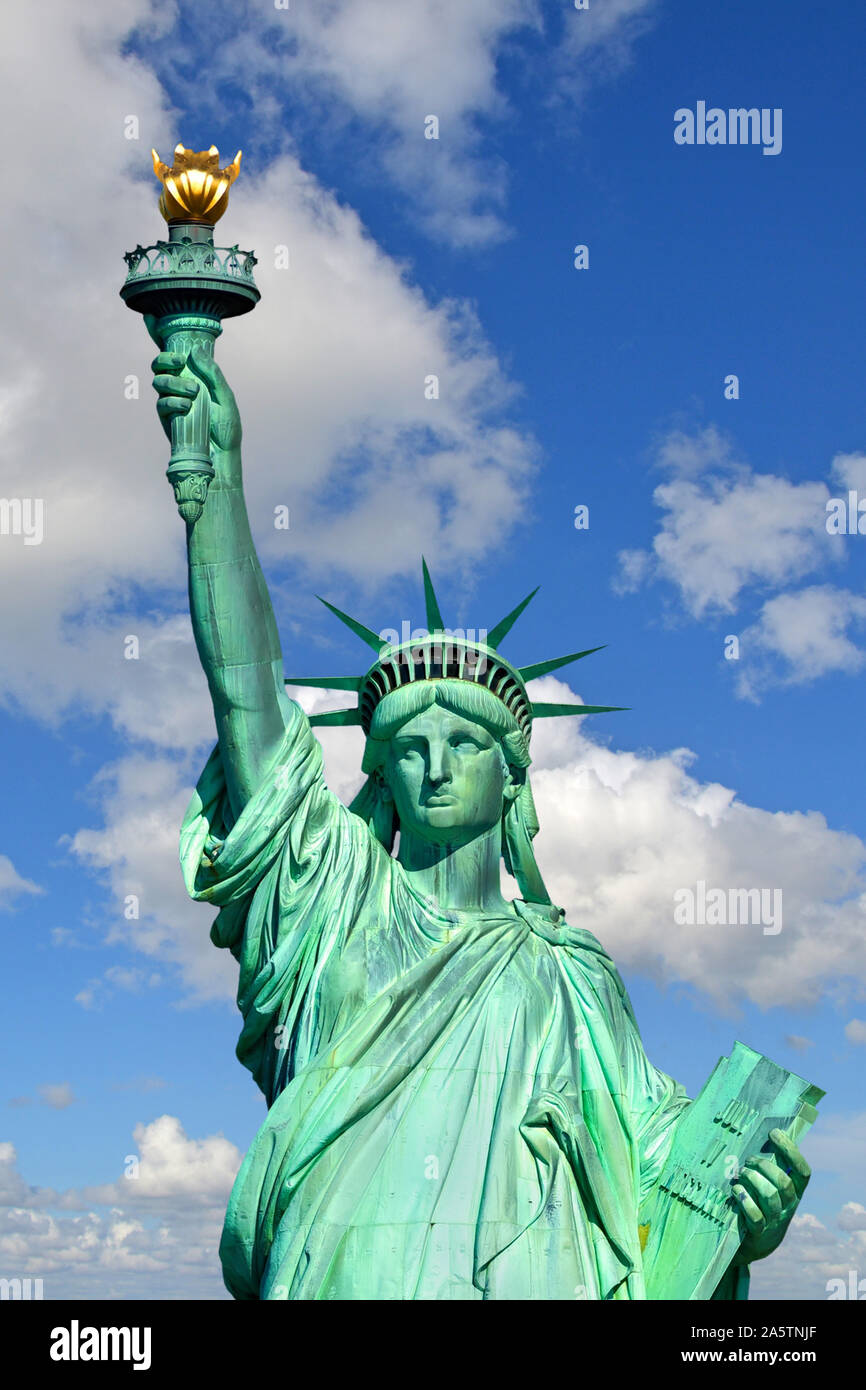 Freiheitsstatue, Manhattan, New York Stockfoto