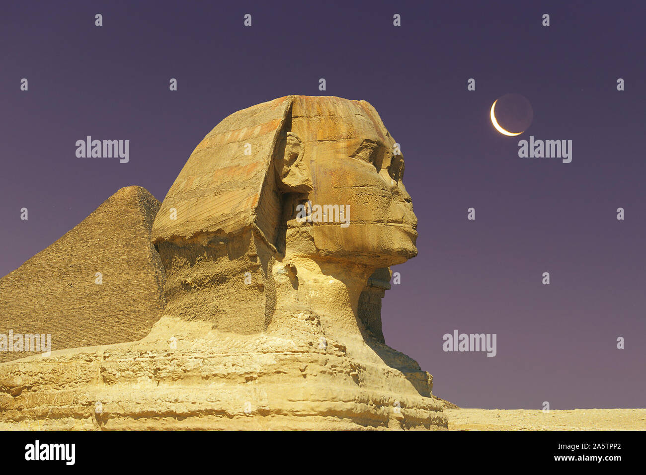 Sphinx in Kairo, Aegypten, Denkmal Stockfoto