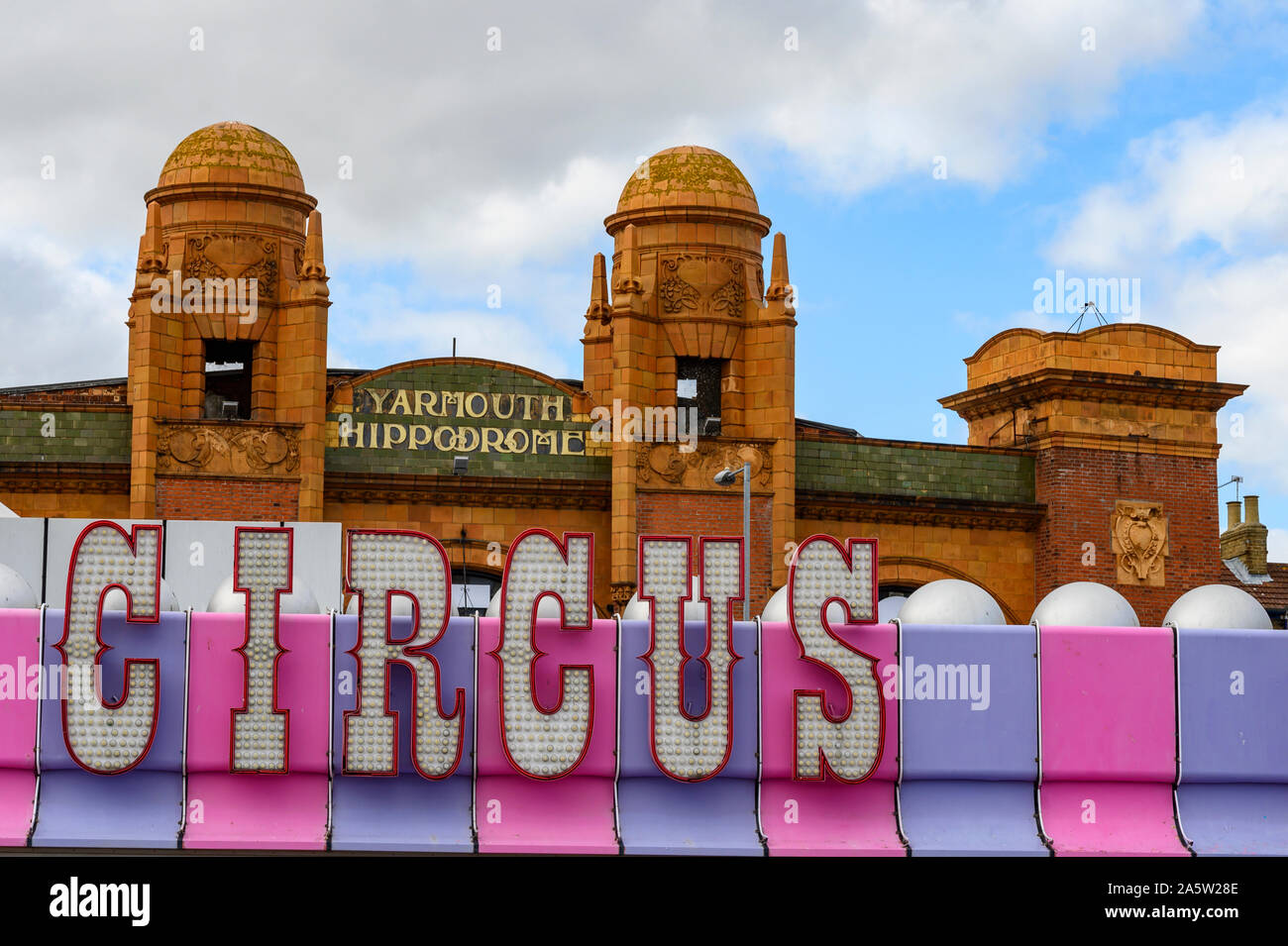 Hippodrom Zirkus Great Yarmouth in Norfolk UK Stockfoto