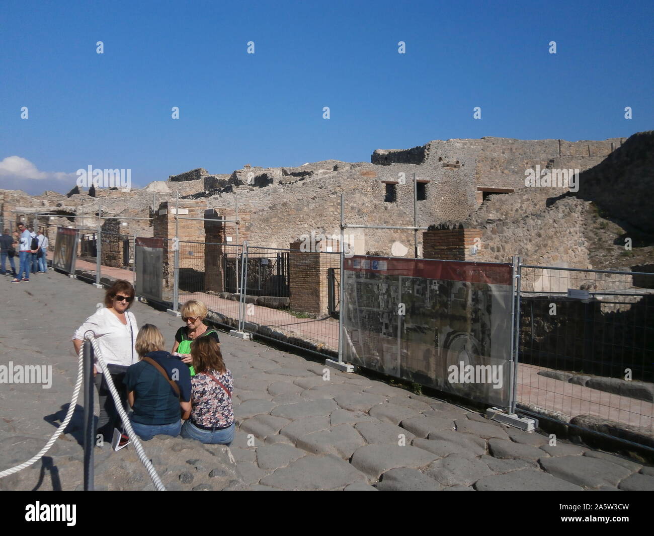 Überreste von Pompeji, Weltkulturerbe, Italien Stockfoto