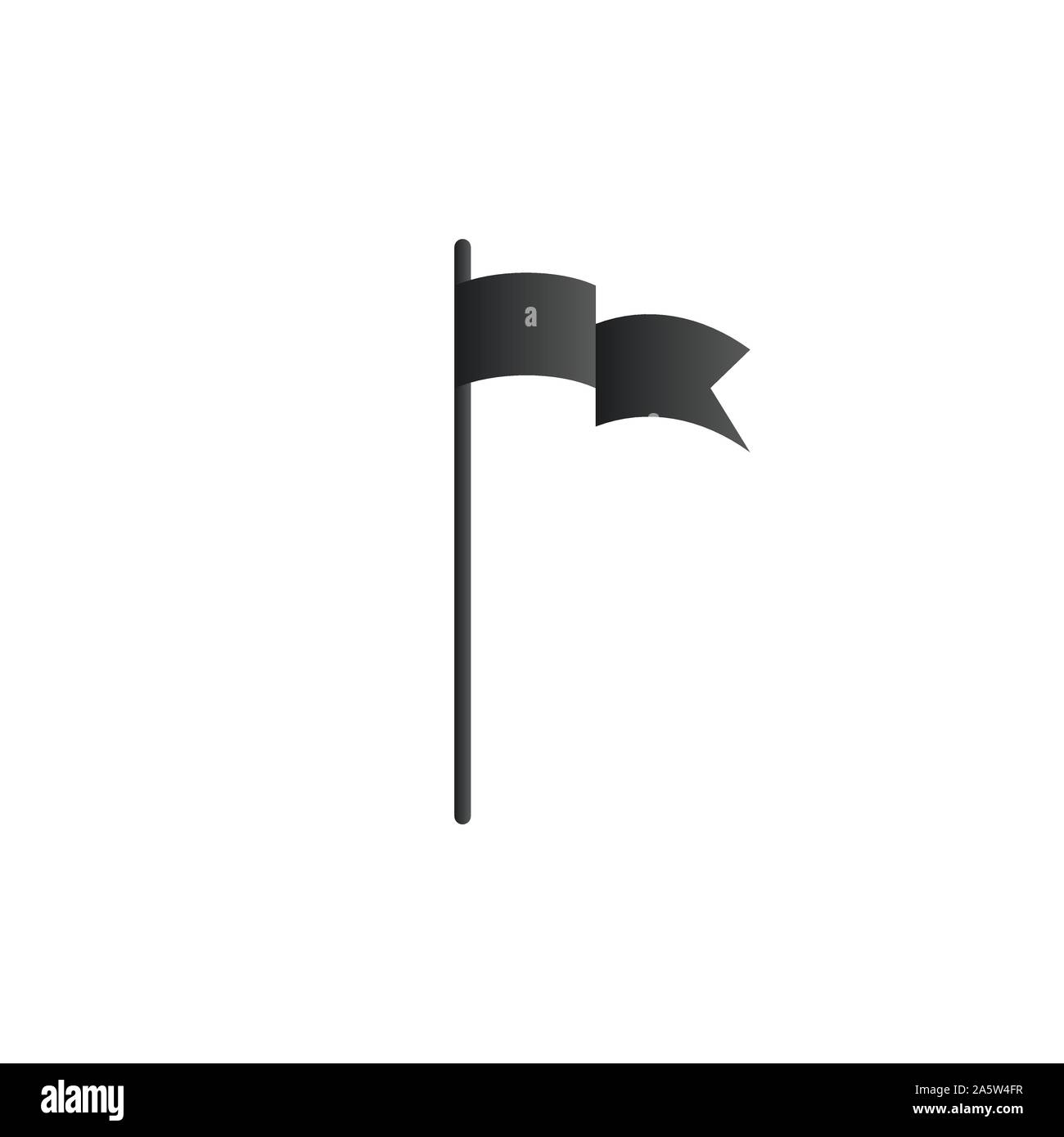 Fahnensymbol, Krieg Flagge, Vektor Illustration auf weißem Hintergrund. Stock Vektor