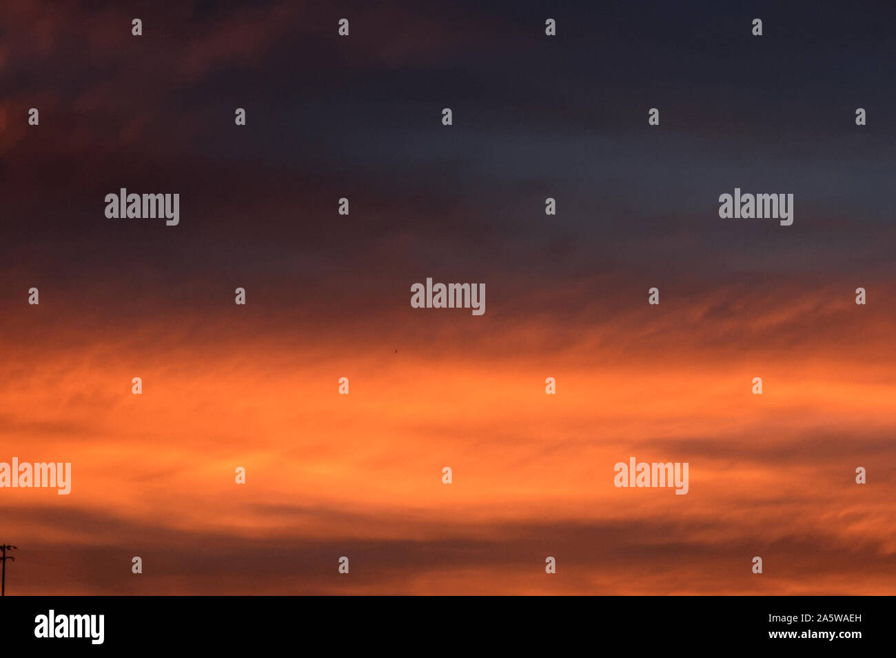 Sonnenuntergang Wolken Abstract Stockfoto