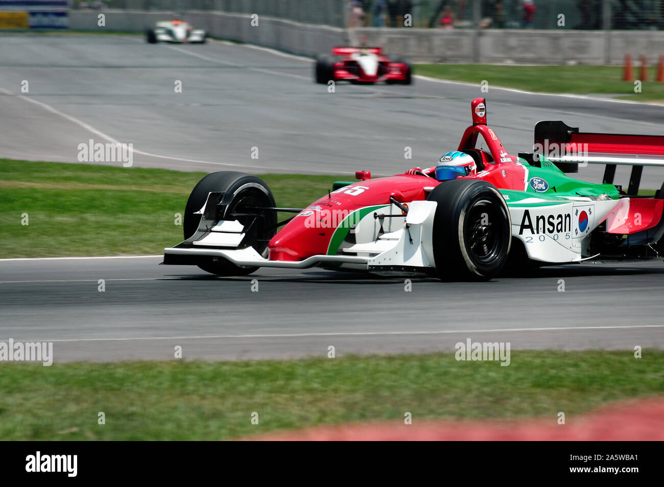 Monterrey, Nuevo Leon, Mexiko - 22. Mai 2005: Champ Car Rennen in "Fundidora Park'. Treiber: Ronnie Bremer. Stockfoto