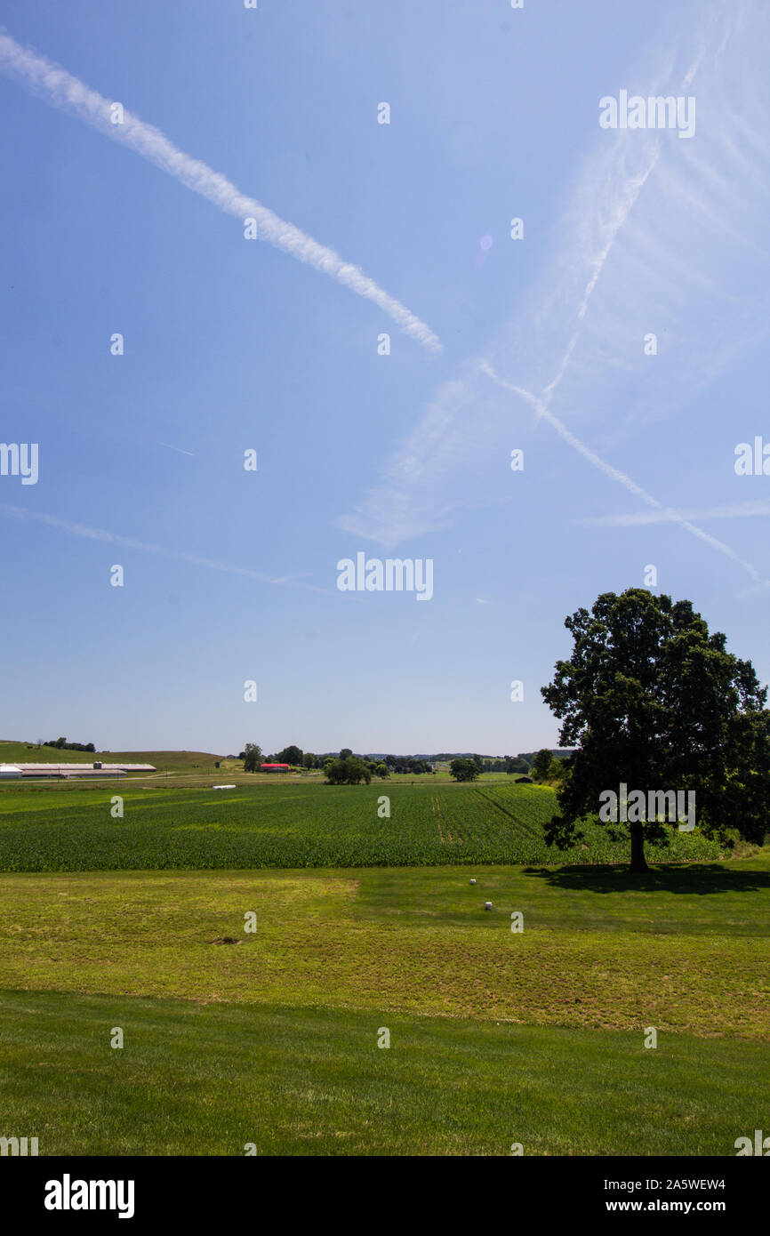 Feld, Holmes County, Ohio Stockfoto