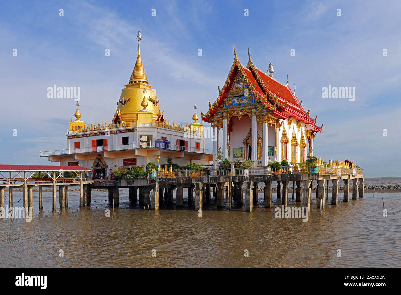 Wat Hong Thong Tempel, Chachoengsao, Thailand Stockfoto