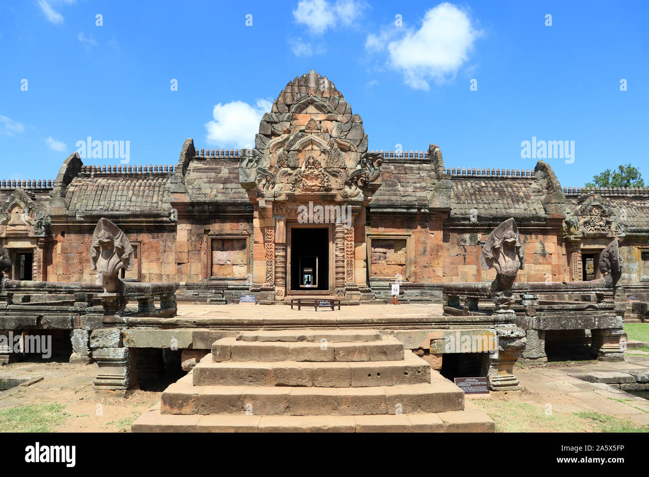 Historische Tempelanlage Prasat Tam in Amphoe Mueang Buriram, Thailand Stockfoto