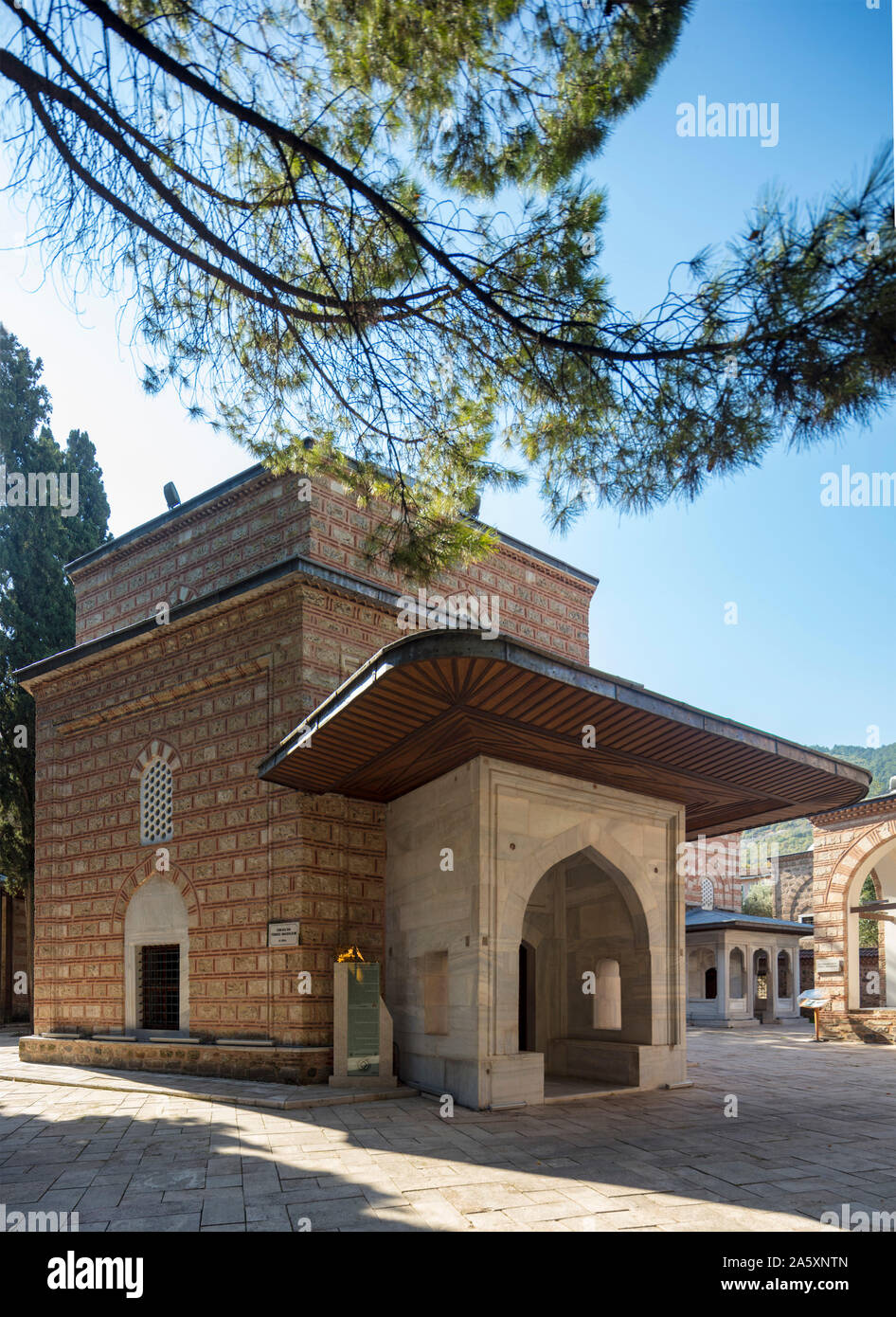 Außen an der Mausoleum von Prinz Mustafa und Cem Sultan, Bursa, Türkei Stockfoto