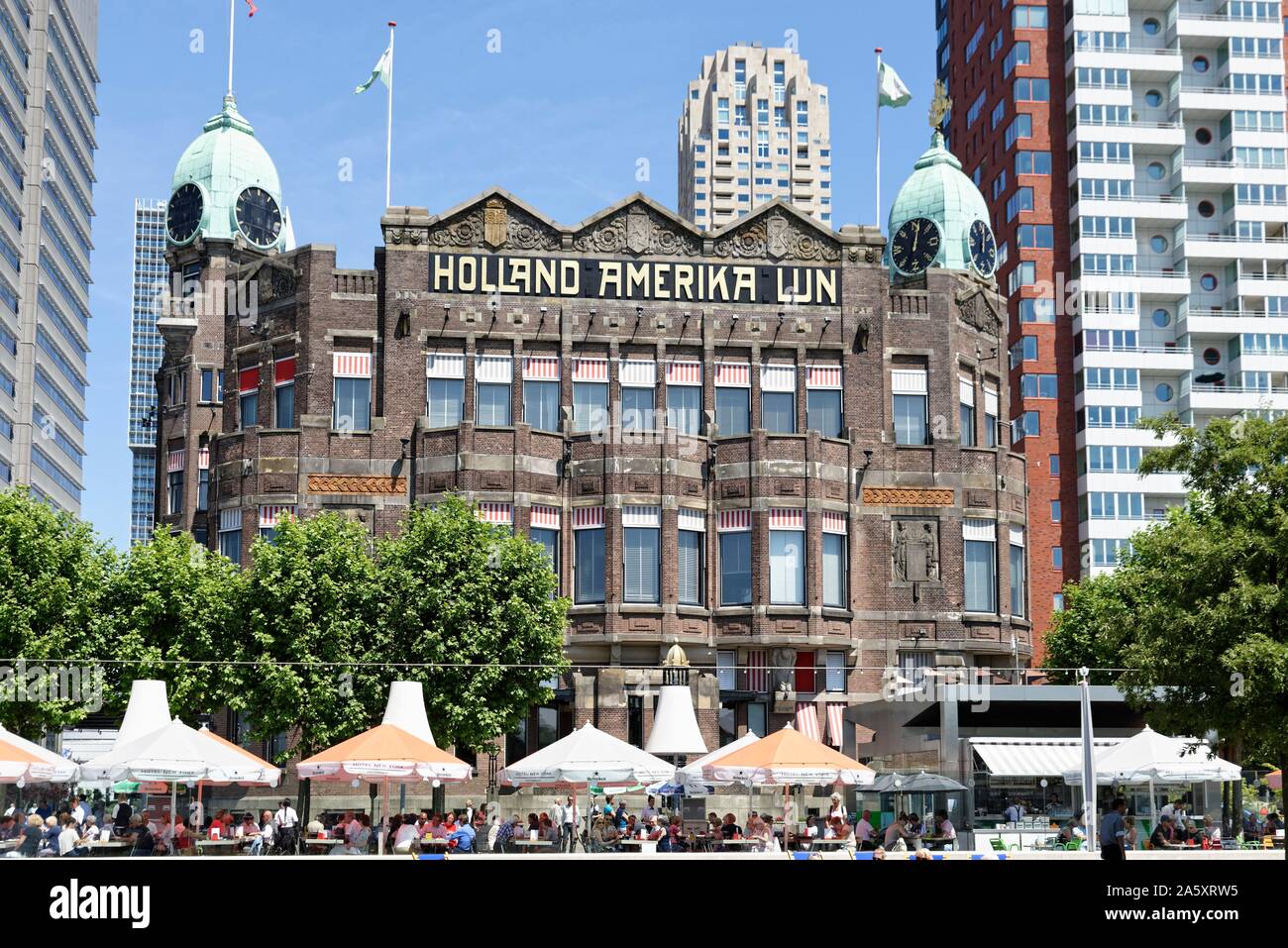 Hotel New York, Kop van Zuid, Rotterdam, Groningen, Niederlande Stockfoto