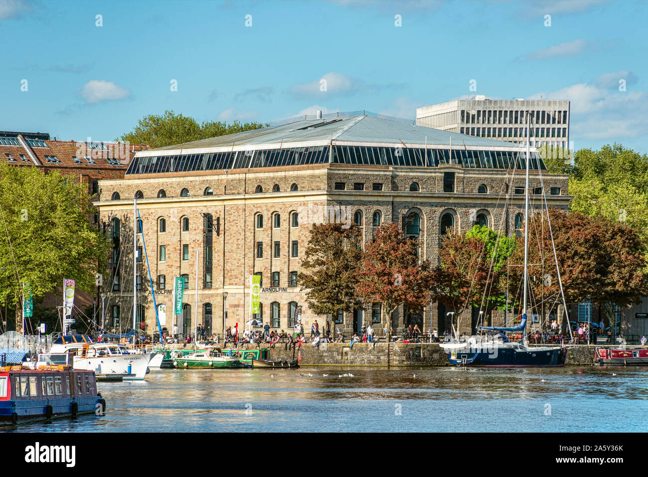 Arnolfini-Zentrum für zeitgenössische Kunst, Bristol, Somerset, England, Vereinigtes Königreich Stockfoto