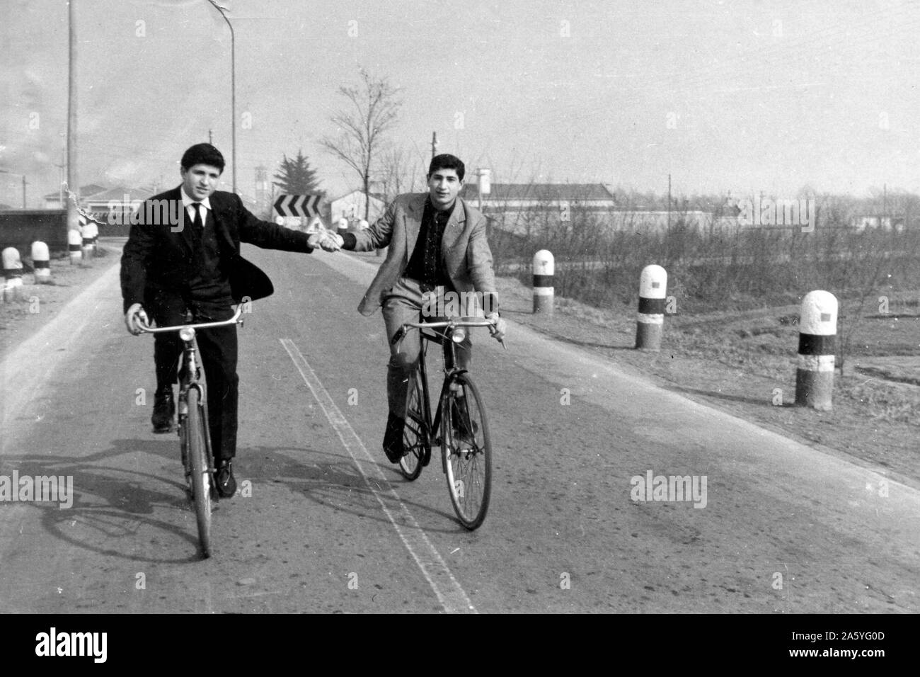 Italien, junge Migrantinnen und Migranten von Sizilien nach Norditalien, 60er Stockfoto