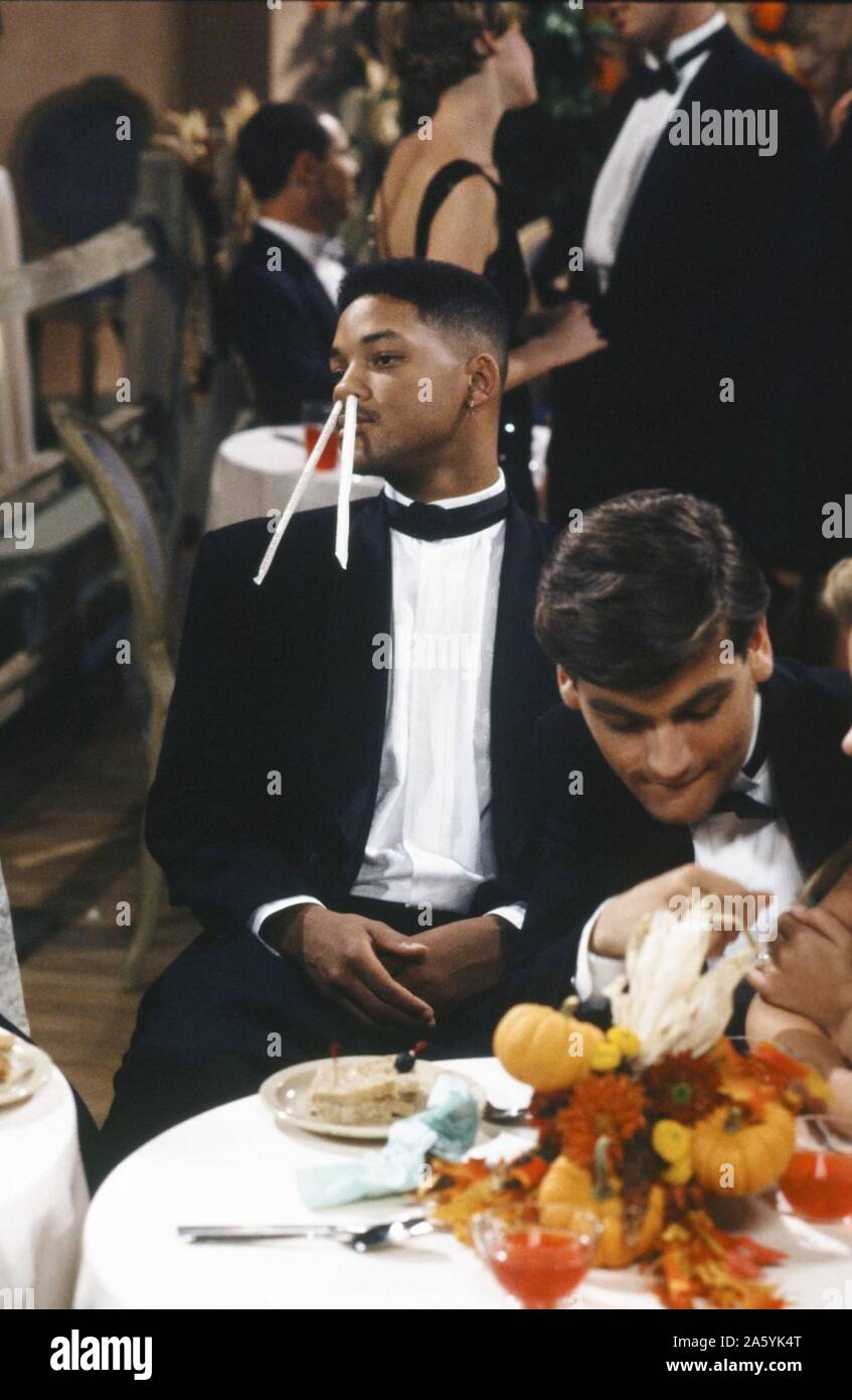 Die frische Prinz von Bel-Air TV-Serie 1990 - 1996 USA Erstellt von Andy Borowitz, Susan Borowitz 1991 Staffel 2 Episode 8: Sie Ain't Heavy Realizateur: Ellen Gittelsohn Will Smith Stockfoto