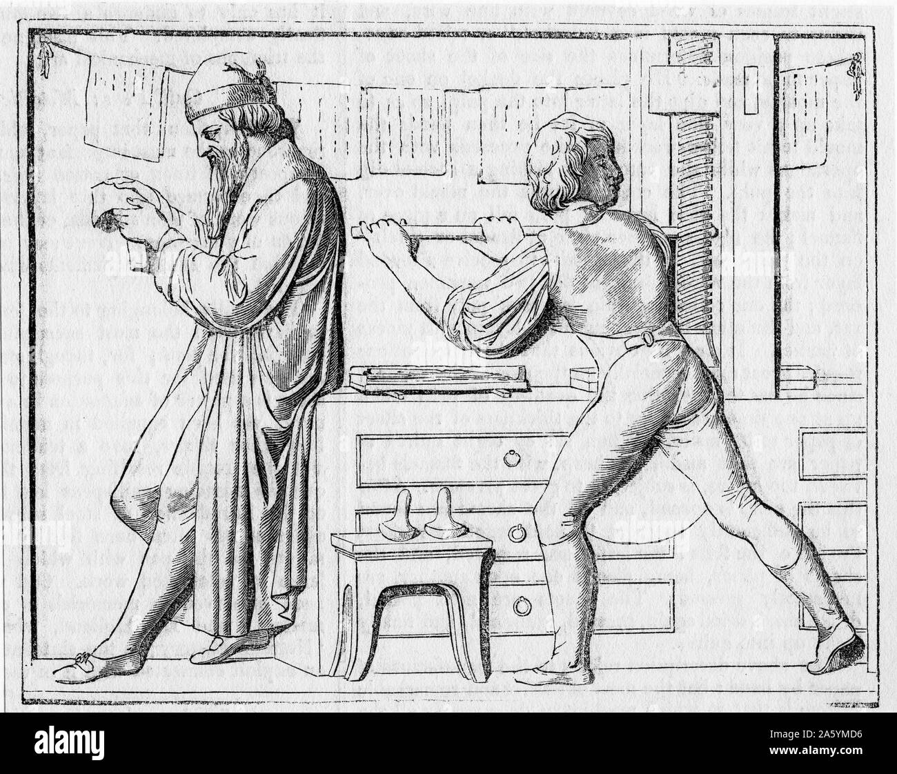 Erfindung Des Beweglichen Typs Stockfotos Und -Bilder Kaufen - Alamy