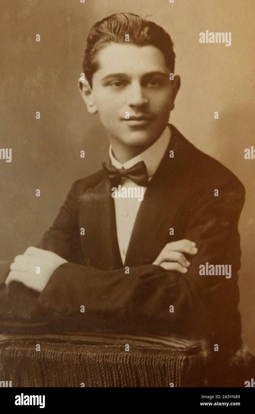 Junge jüdische Einwanderer in England ca. 1927 adoipts der Mode und Stil der Alter Stockfoto