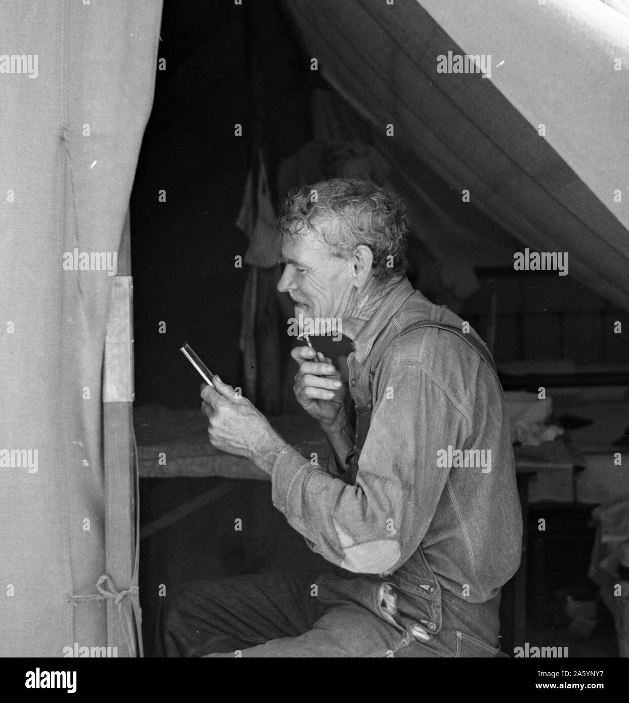 Gehäuse für Migranten Obst Arbeiter in einer touristischen und Anhänger Camp in der Nähe von Belle Glade, Florida 19370101 Stockfoto