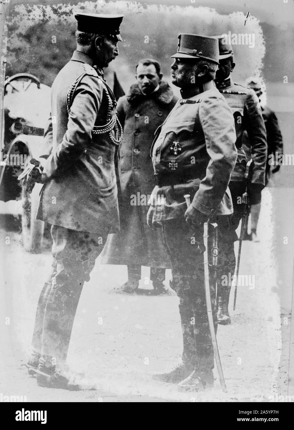 Patriotische Demonstration - gebunden für den Palast - Athen 1897 Stockfoto