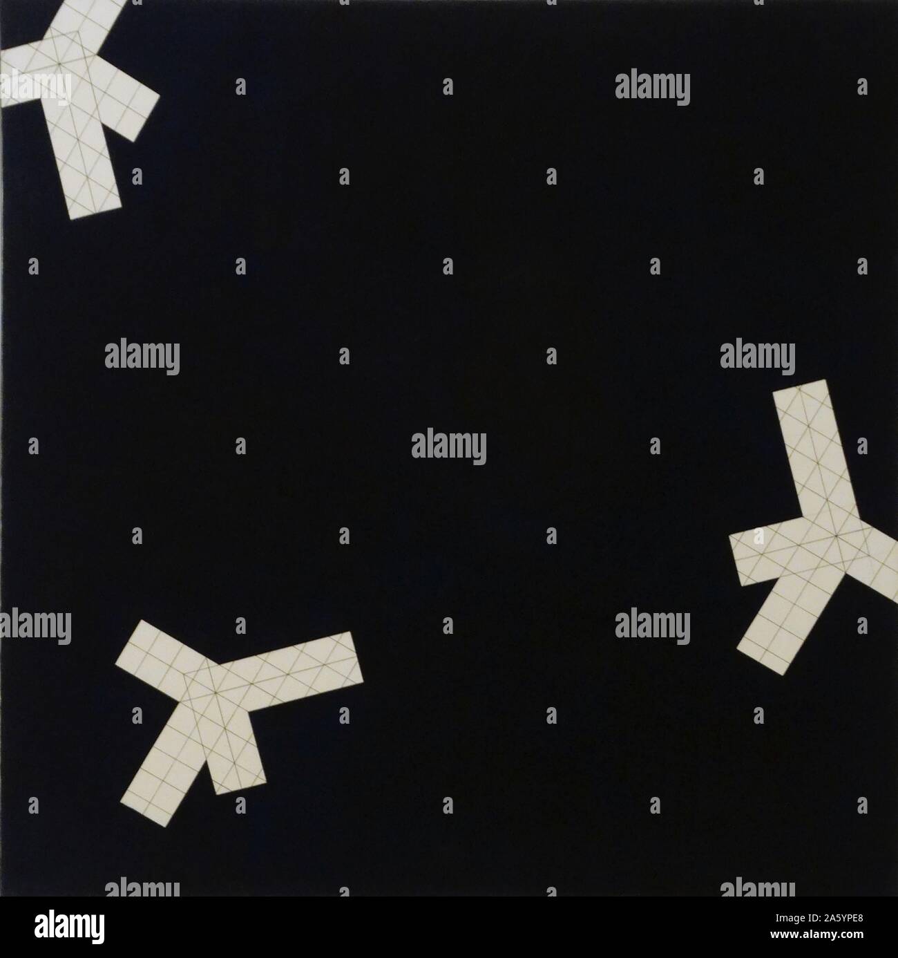 Ohne Titel Mischtechnik Werk von Georges Noël (1924-2010), französischer Maler und Bildhauer. Datierte 1972 Stockfoto