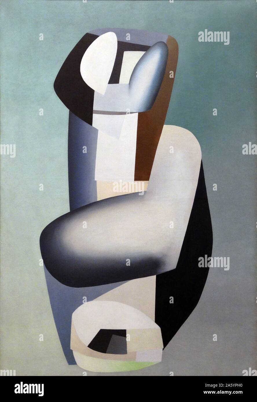 Abbildung Bleue von Jean Hélion (1904-1987). Öl auf Leinwand, 1935. Hélion war ein französischer Maler, dessen abstrakte Arbeit in den 1930er Jahren half, ihn als führenden Modernist herzustellen. Stockfoto