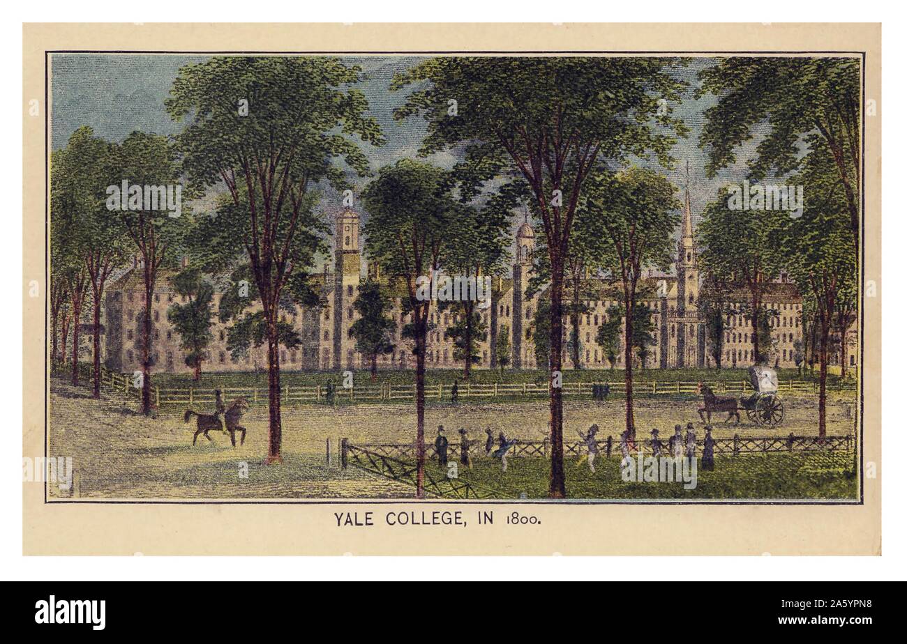 Yale University, New Haven, Connecticut, USA ist eine private ivy-league Forschungsuniversität gegründet 1701 von einer Gruppe von Congressionalist Minister und von der Kolonie gechartert. Stockfoto