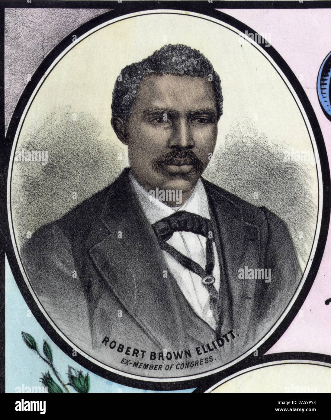 Robert Brown Elliott (11. August 1842 – 9. August 1884) war ein afrikanisch-amerikanischen Repräsentantenhaus von der Vereinigten Staaten aus South Carolina, von 1871-1874 Stockfoto