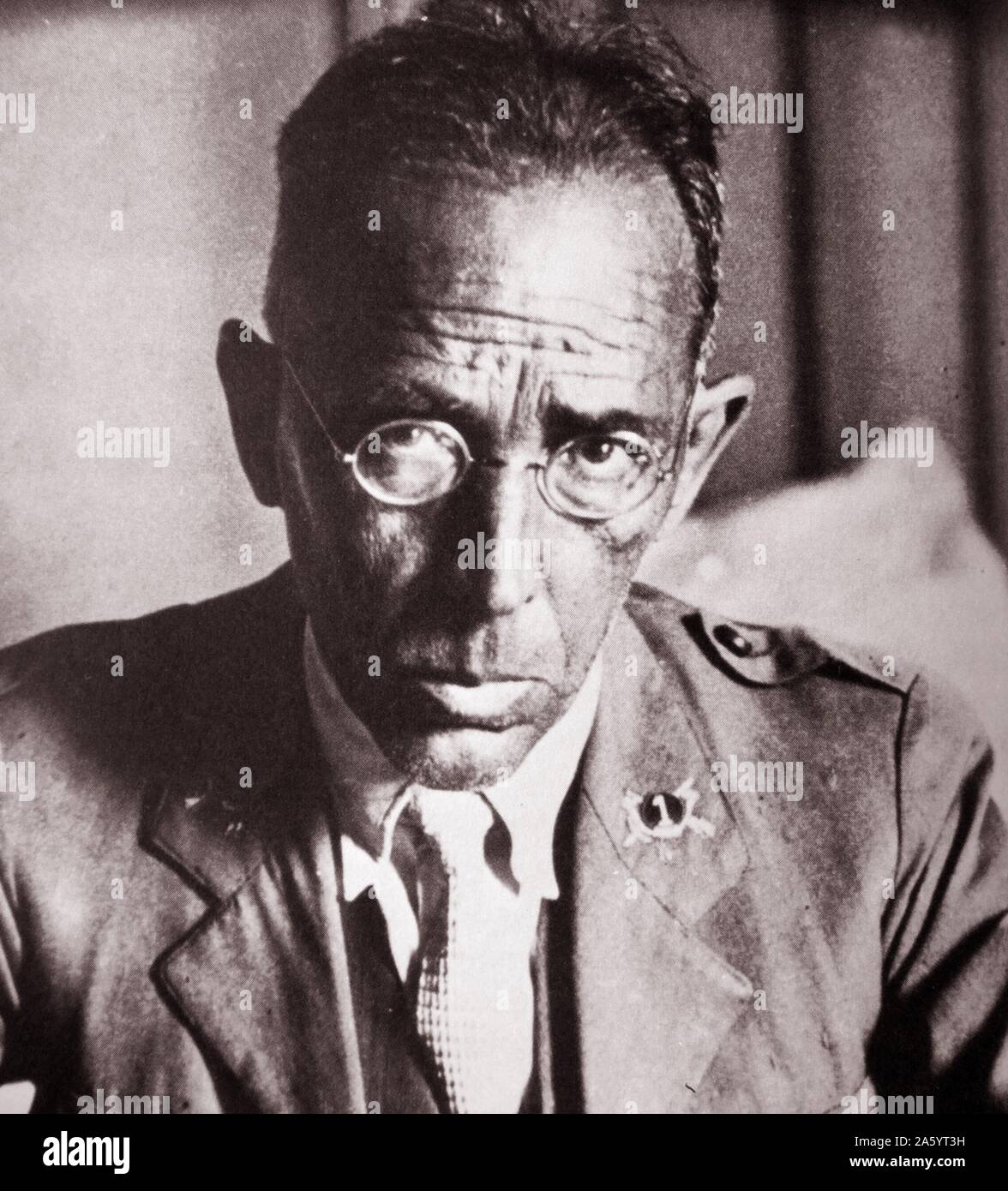 Julio Mangada Rosenorn 1877-1946, ein prominenter militärischer Befehlshaber während der Republik und dem spanischen Bürgerkrieg. Er war ein herausragender Förderer von Esperanto. Stockfoto