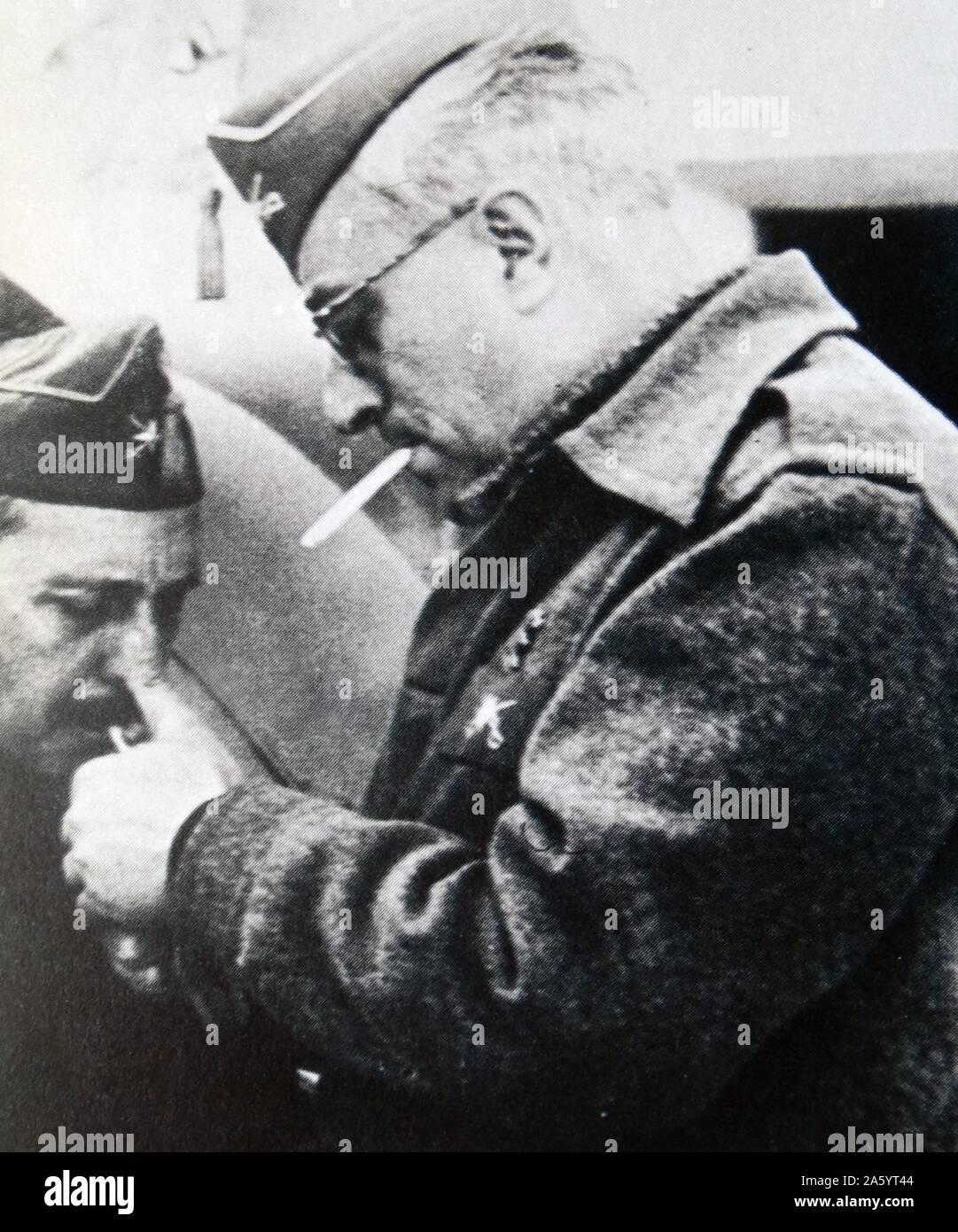 Juan Yagüe y Blanco, spanischer Offizier und (1891 –1952) während des spanischen Bürgerkrieges in die nationalistische Seite. Er wurde bekannt als "The Butcher von Badajoz", weil er Tausende getötet, darunter verwundete Männer im Krankenhaus bestellt. Stockfoto