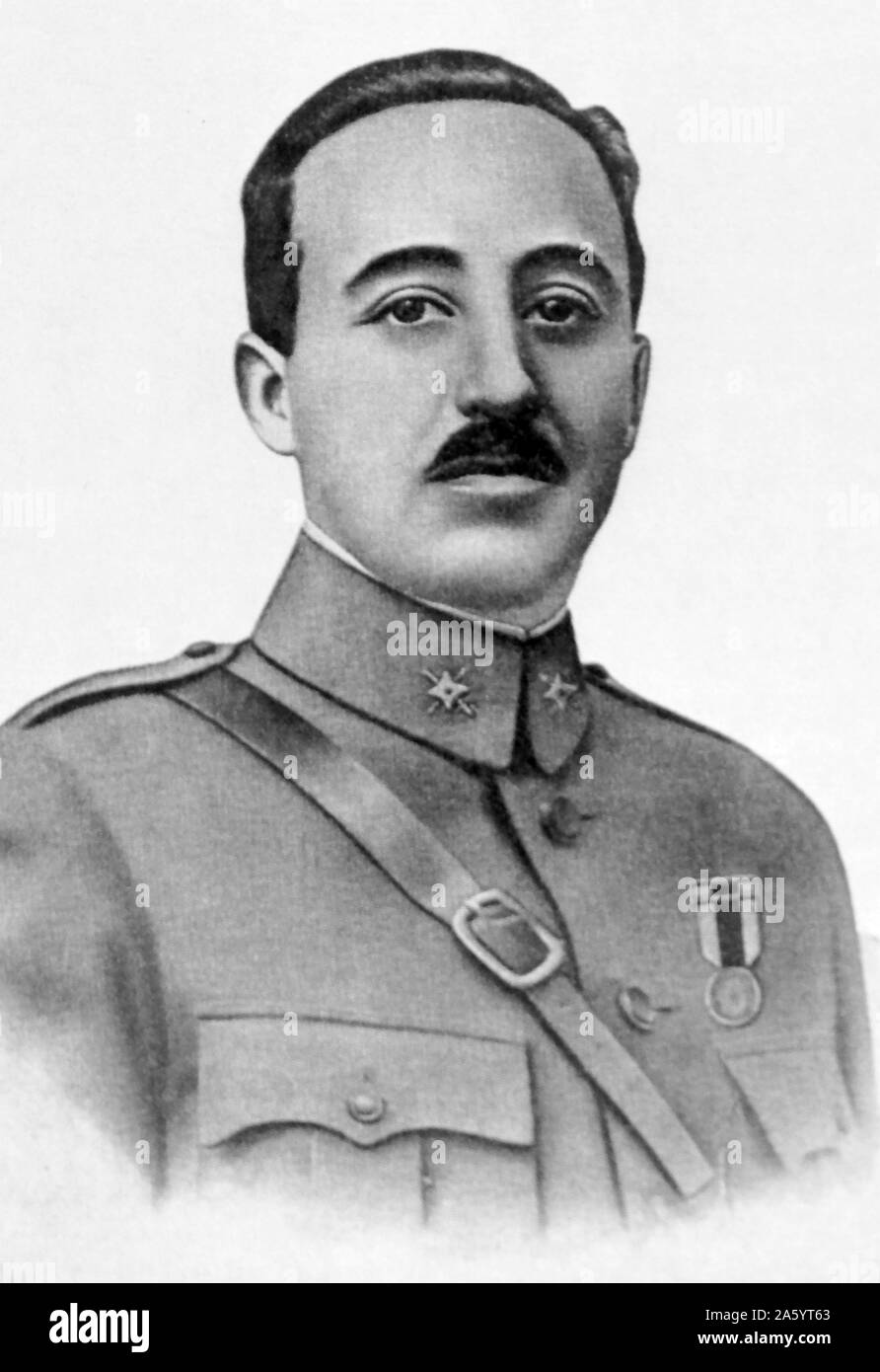 1931-Foto von Francisco Franco 1892-1975. Nationalistische Führer von Spanien 1936-1975 Stockfoto