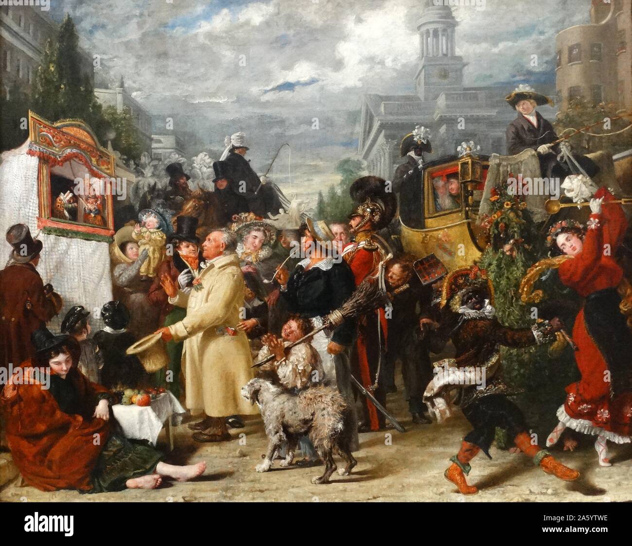 Benjamin Robert Haydon (1786-1846) Punch oder Mai 1829. Öl auf Leinwand. Ein englischer Maler, spezialisiert auf Grand historische Bilder. Stockfoto